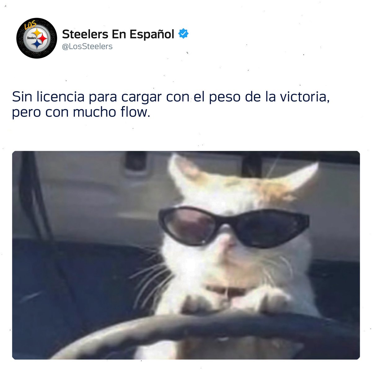 LosSteelers's tweet photo. Camino a la oficina sabiendo que es #VictoryMonday 🏈 https://t.co/1vtr5pJRMc