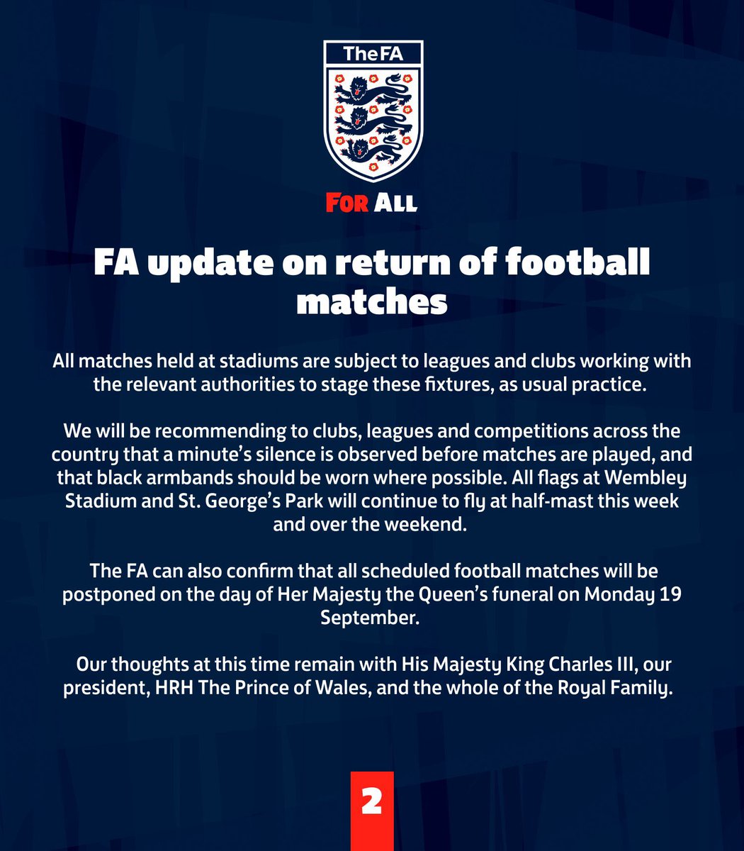 🚨FA Announcement. 

Grassroots Football can return from this evening.