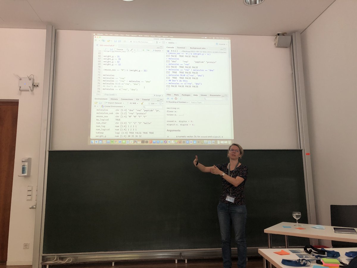 Bioconductor's tweet photo. Excited to have the first in-person Bioconductor @thecarpentries workshop! Introduction to genomic data analysis with R and Bioconductor taught by Laurent Gatto @lgatt0 and Charlotte Soneson @CSoneson
Material: https://t.co/Ha6LI5hEST https://t.co/ODR3u1sDlw