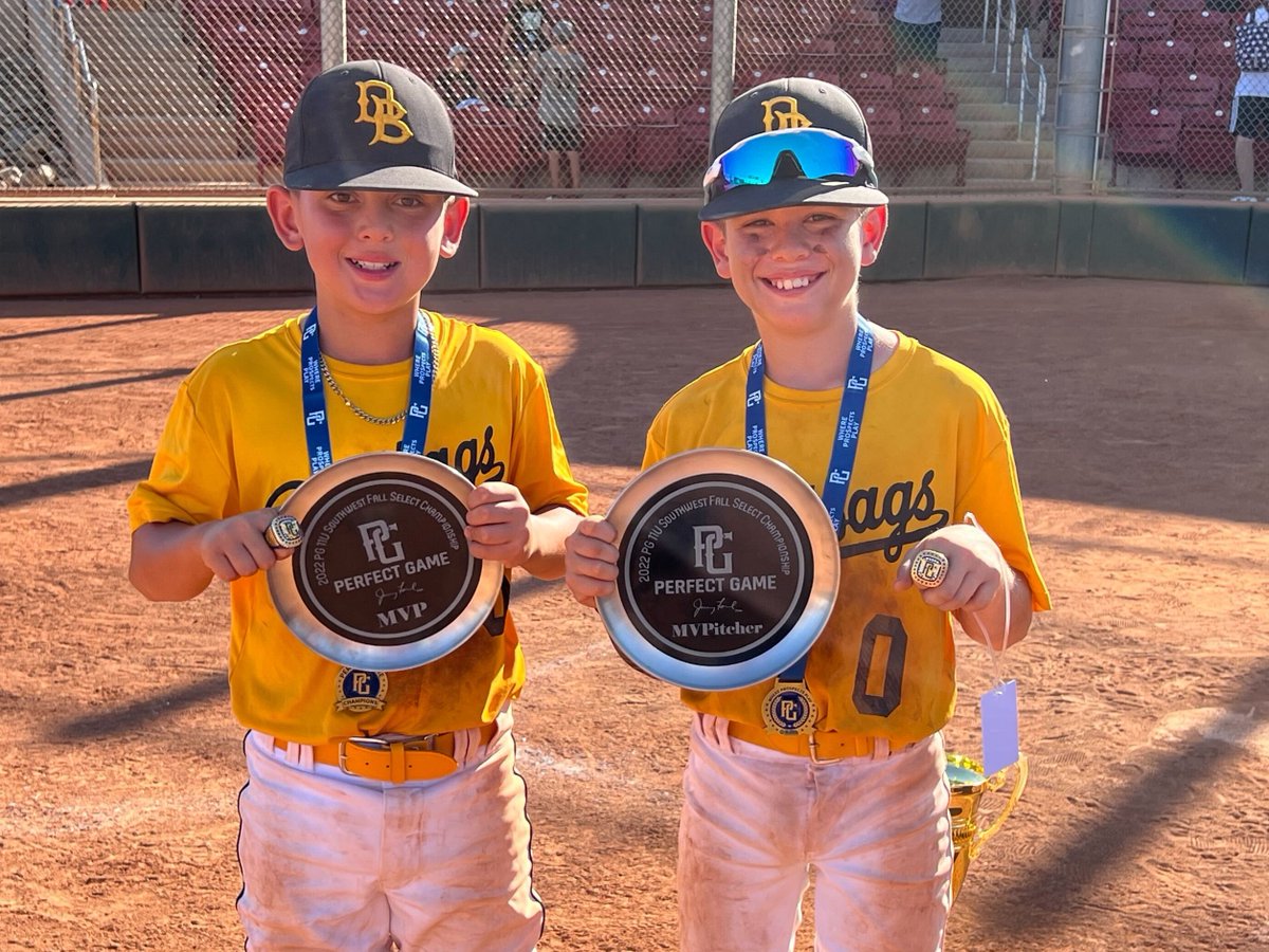 PGYouthBB's tweet photo. 2022 11U Major PG Southwest Fall Select Championship

🏆Champions: Scottsdale Dirtbags 11U Bell
🥈Finalists: Scottsdale Dirtbags 11U Gray
🏅MVP: Maddox Bell
🏅MVPitcher: Finn Burns https://t.co/eolQ8E8SNs