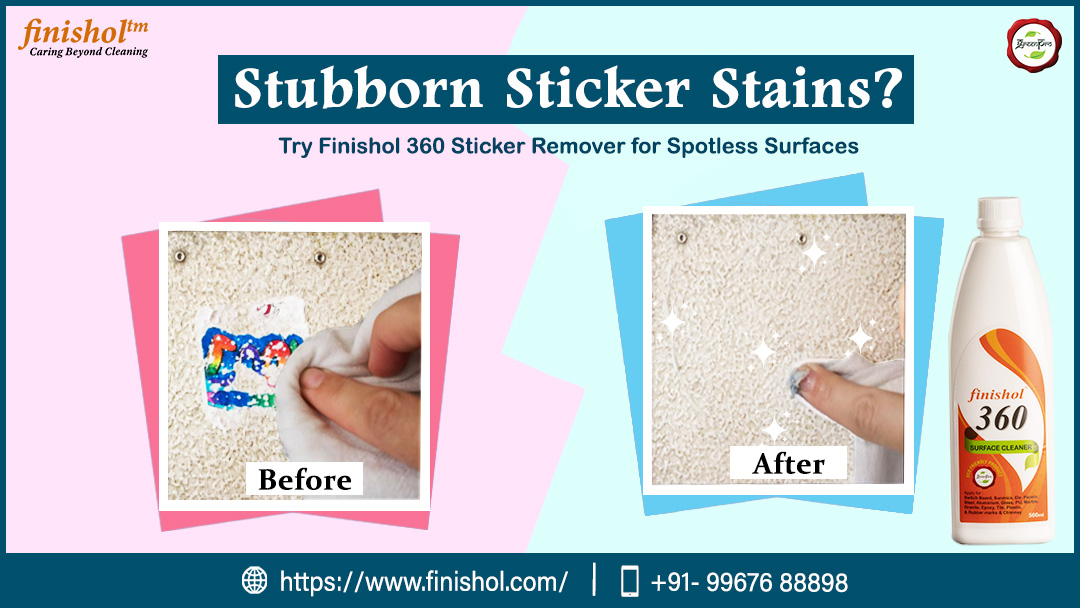 Finishol1's tweet photo. Finishol 360 #StickerRemover is an eco-friendly cleaner that easily removes sticker stains without water wastage.

Shop Now: https://t.co/93UV6ARFU2
.
.
#finishol #greenpro #householdcleaningproducts #CleaningProductsOnline #ecofriendlycleaningproducts #nontoxiccleaningproducts https://t.co/7yxn7OFhSq