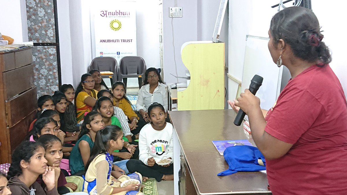 AnubhutiTrust's tweet photo. Yest had full day training with over 60 students & parents of #Vaghya, #Murali, #Gondhali, #Jogti communities on #CareerLeadership as intrinsic to #mentalhealth, #intellectualdevelopment. An achievement for NT children who face added layer of discrimination based on occupation. https://t.co/Q6ERIlpG5X