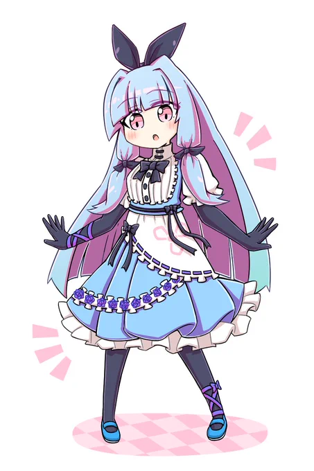 琴葉葵(英)…ではなく不思議の国のアリス風な服を描きたかっただけ 