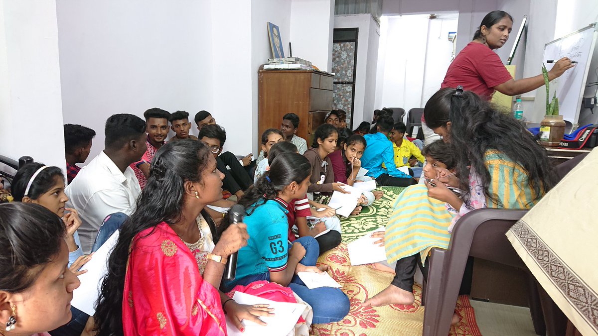 AnubhutiTrust's tweet photo. Yest had full day training with over 60 students & parents of #Vaghya, #Murali, #Gondhali, #Jogti communities on #CareerLeadership as intrinsic to #mentalhealth, #intellectualdevelopment. An achievement for NT children who face added layer of discrimination based on occupation. https://t.co/Q6ERIlpG5X