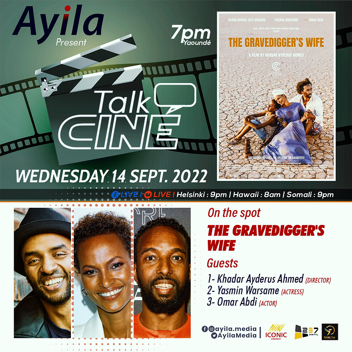 AyilaMedia's tweet photo. 🔴🔴[𝗧𝗔𝗟𝗞 𝗖𝗜𝗡𝗘]
Do not miss this Wednesday, September 14, 2022 our appointment with the team of the film 𝗧𝗵𝗲 𝗚𝗿𝗮𝘃𝗲𝗱𝗶𝗴𝗴𝗲𝗿'𝘀 𝗪𝗶𝗳𝗲 (Etalon d'Or de Yennenga 2021 at Fespaco) as part of theTalk Ciné.
https://t.co/xnbnN7Ufih
#ayila #talkciné https://t.co/BbBLp3Xuxp