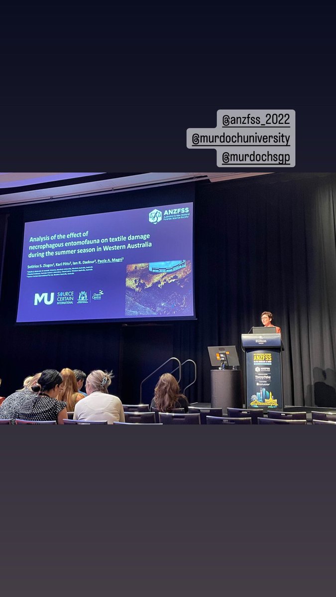doc_magni's tweet photo. What a day!
@anzfss_2022 @MurdochUni @StevieZiogos @forensicchemrox #forensics #textileanalyses #forensicentomology #forensicscience #investigation https://t.co/dt6WscYKc2