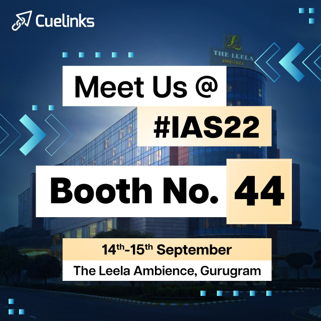 Meet Cuelinks Team at India Affiliate Summit 2022, Gurgoan.
#IAS22