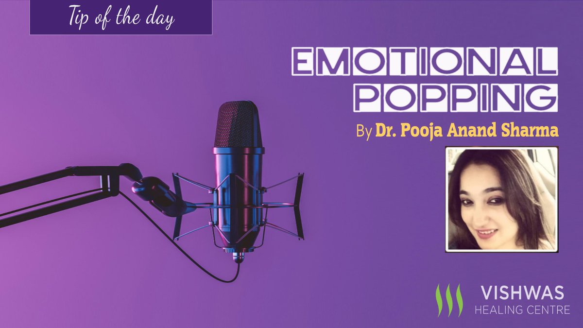 Emotional Popping is revisiting the wounds or checking upon some of the past events that actual cause of the current pains.
Listen Now 👉  bit.ly/3U3aIWH 
#vishwashealingcentre #drpoojaanandsharma #emotionalpopping #tipoftheday #tipsfortheday #emotions #wounds #pain