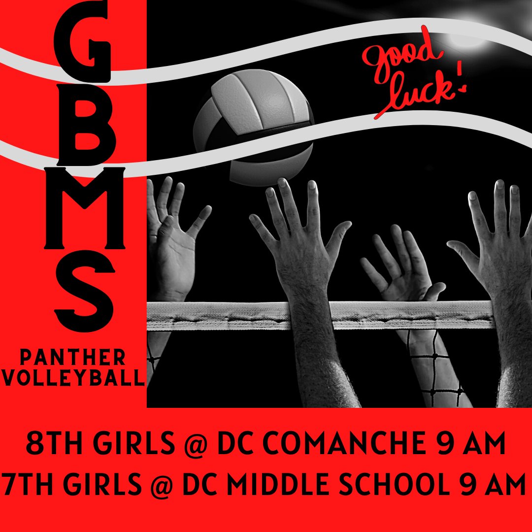 PanthersGBMS's tweet photo. Good Luck Panthers! / Buena Suerte Panteras! https://t.co/MZSl1XE136