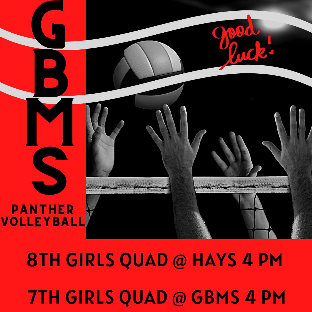 PanthersGBMS's tweet photo. Good Luck Panthers! / Buena Suerte Panteras! https://t.co/EfBNEAi4ml