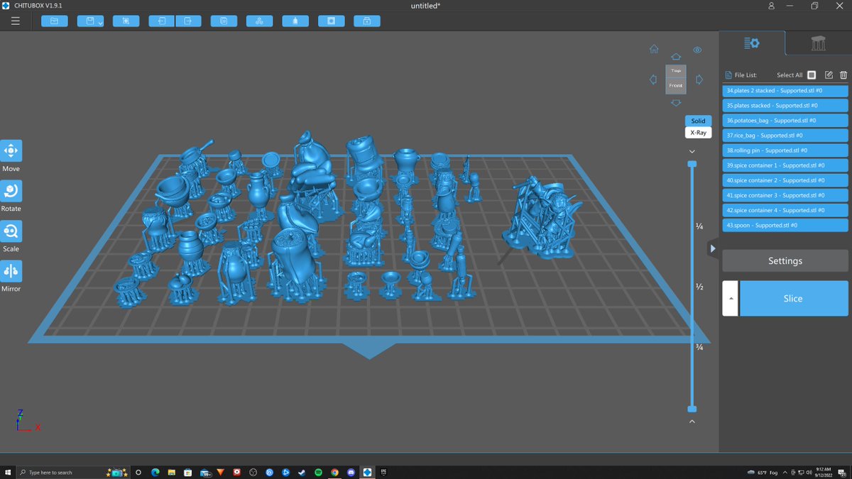 SoxxIs's tweet photo. 43 pieces of kitchen scatter and one green master yoda on the print bed for today!
These kitchen scatter are from @WorldForgeMinis and are available in my ETSY shop for $8 bucks!
https://t.co/OEMJefBo02
#miniatures #dndminiatures #dndscatter #pathfinder2e https://t.co/oRWgGyKPXn