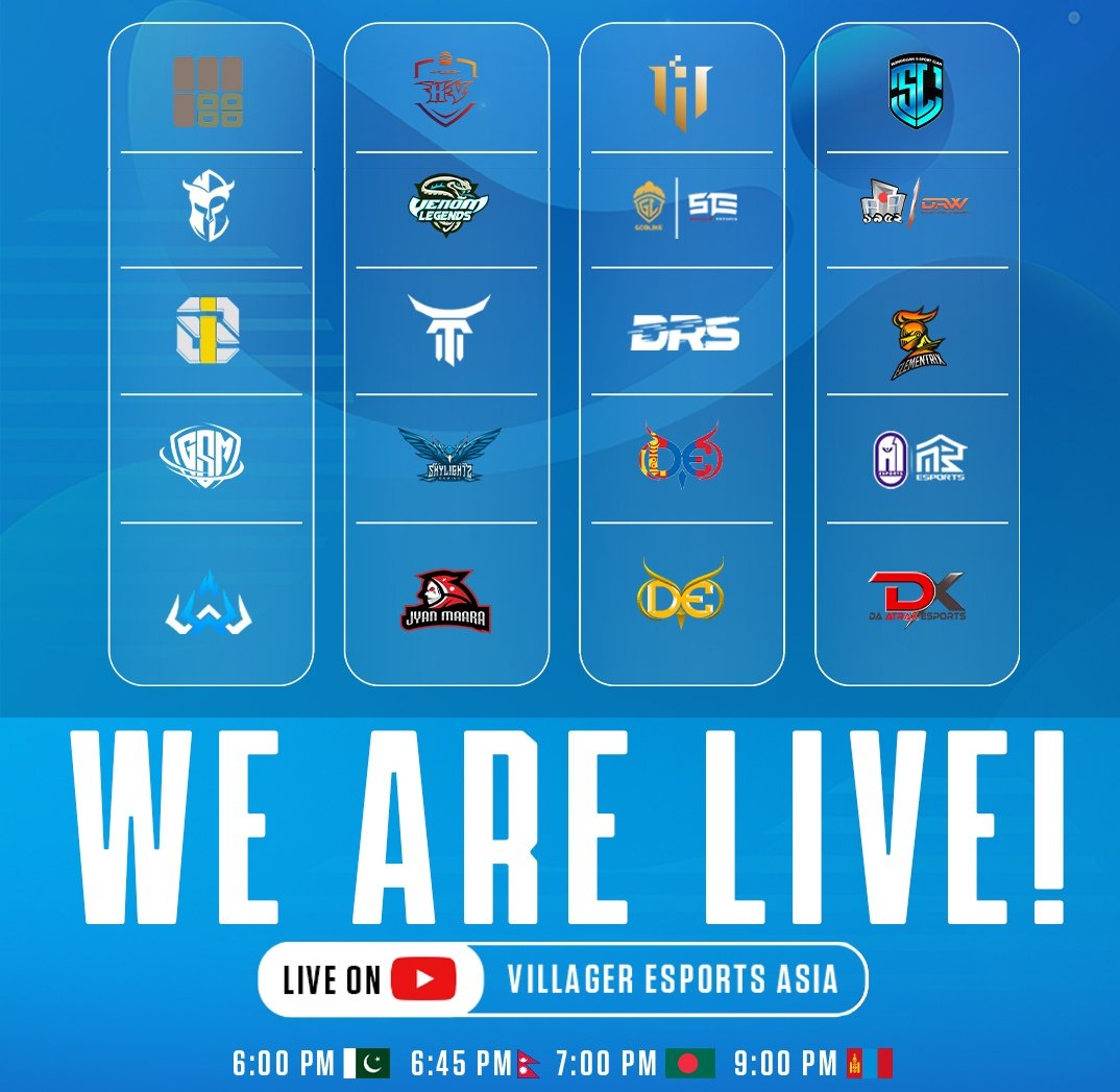 VillagerAsia's tweet photo. What are you waiting for❓
Join the Live Action now 👊🏻

Live on YouTube - Villager Esports Asia ( https://t.co/mP3mOtFf0W )

#pubgmobile #pubgm #VillagerEsports #VE #Esports #Gaming https://t.co/mw1fxKuGX6