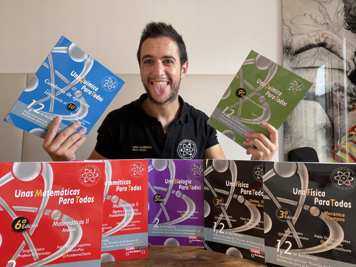 quimicaPau's tweet photo. ¡RT PARA PARTICIPAR!

El 19 de septiembre, miles de alumnos comenzarán a estudiar con las nuevas ediciones 2022/23 de mis libros de 2 Bachillerato y Selectividad. QUIERO DEDICAR Y REGALAR LOS PRIMEROS EJEMPLARES para motivaros a llegar al 10 este curso 💪🏻
https://t.co/RQeYR6Gykp https://t.co/mGsDhkyn4L