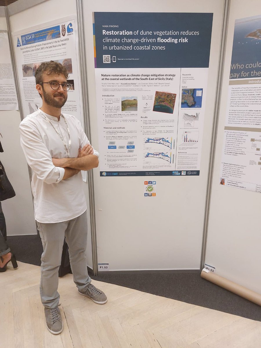 mssmarino's tweet photo. Had a great week attending #ECSA59! I presented some results within @RESTCOAST_H2020 project and got tons of interesting feedback. Thanks for @ECSAssociation and all the other organizers for this flawless and inspiring conference! https://t.co/nIucXrdl9H