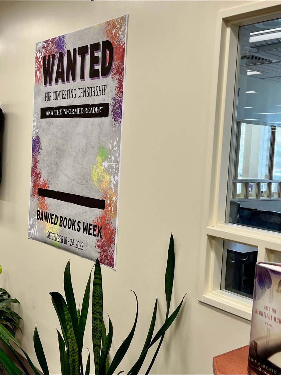joynerlibrary's tweet photo. Wanted for contesting censorship! 👊

Support and celebrate your freedom to read by stopping by the Teaching Resources Center for a photo opportunity ahead of Banned Books Week! 📚 @ECU_COE @ECUEnglish @ECUMLS1 
 
Also, stay tuned for more on ... 
#bannedbooksweek #ECU #ECUTRC https://t.co/fS9Exaicos