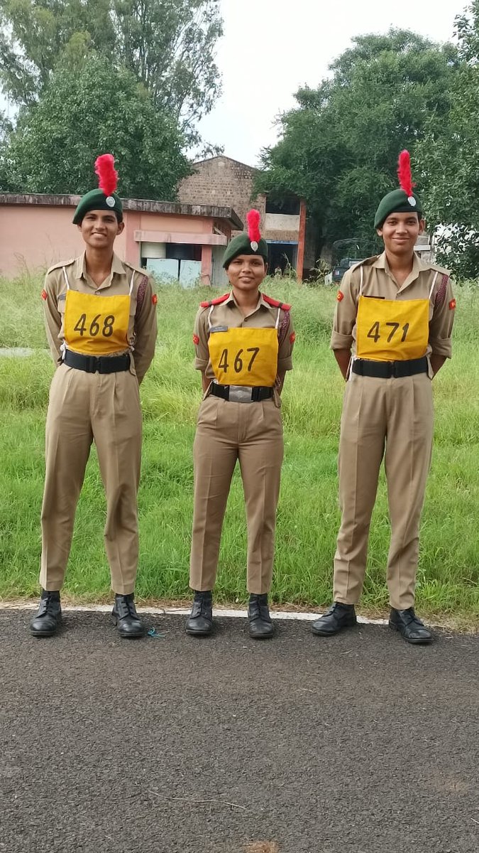 2Chhindwara's tweet photo. 24 MP Battalion NCC Chhindwara and all its cadets wish Cadet Pooja Sirsam, Cadet Harshita Sahu &amp; Cadet Vipra Sharma the very best and great success at All India Thal Sainik Competition at New Delhi. @NccDteMPCG @GreenJabalpur @prochhindwara https://t.co/GZGeaAHO5j