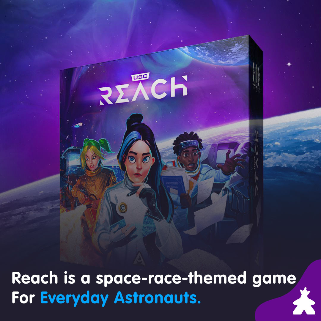BoardGameKS's tweet photo. Reach is a space-themed deckbuilding and worker placement game for everyday astronauts.

🚀 @ArvisOfficial 
🚀 2-4 Players
🚀 45-90 Min
🚀 +13 Ages

#boardgame #kickstarter #boardgamegeek #tabletopgames #scifi #space #game #reach #nasa #astronaut #spacex #galaxy #gamereview https://t.co/ZQAAooJWTj