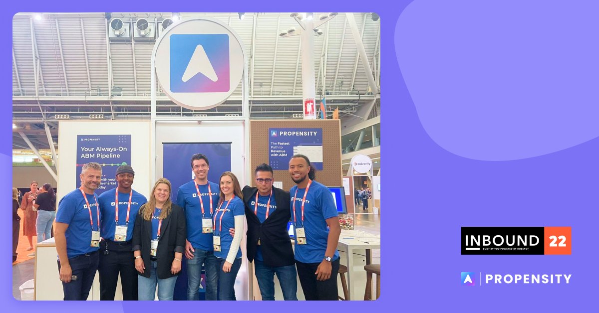 propensitytech's tweet image. @INBOUND has come and gone, but the connections will last a lifetime! 
We loved hanging with the Propensity team and meeting awesome folks in B2B.
But we're so excited to come home and get to work building even better ABM approaches for customers around the 🌍!
#hubspotinbound