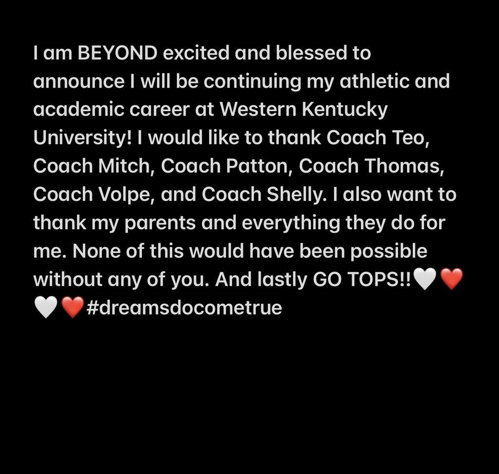 rylansmith2023's tweet photo. Seriously cannot wait for the next 4‼️❤️🤍❤️🤍 @WKUSoftball @KaylaBixel @wcsnhssoftball https://t.co/XdETWDPUwm