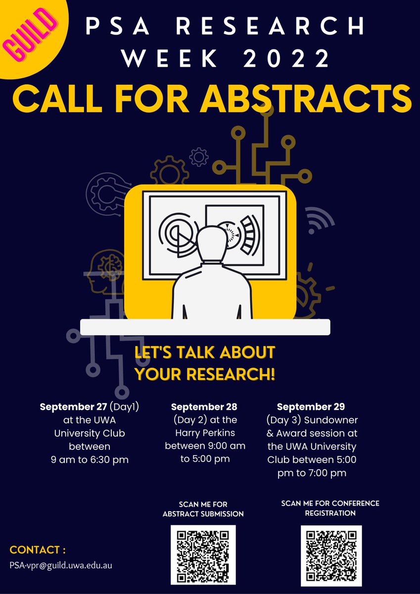UWA PSA (@uwapsa) on Twitter photo The best presentations on each day will receive a cash prize of up to $500 including a prize for the most outstanding poster. The deadline for abstract submission is September 16th! 📉📊📝 <a href="/UWAresearch/">UWA Research</a> <a href="/uwaoceans/">UWA Oceans Institute</a> <a href="/UWApsych/">UWA Psychological Science</a> <a href="/BiolSci_UWA/">School of Biological Sciences, UWA</a> <a href="/SMS_UWA/">Molecular Sci-UWA</a> <a href="/IOA_UWA/">The UWA Institute of Agriculture</a> <a href="/SAgE_UWA/">UWA SAgE</a> <a href="/UWALawSchool/">UWALawSchool</a> The best presentations on each day will receive a cash prize of up to $500 including a prize for the most outstanding poster. The deadline for abstract submission is September 16th! 📉📊📝 <a href="/UWAresearch/">UWA Research</a> <a href="/uwaoceans/">UWA Oceans Institute</a> <a href="/UWApsych/">UWA Psychological Science</a> <a href="/BiolSci_UWA/">School of Biological Sciences, UWA</a> <a href="/SMS_UWA/">Molecular Sci-UWA</a> <a href="/IOA_UWA/">The UWA Institute of Agriculture</a> <a href="/SAgE_UWA/">UWA SAgE</a> <a href="/UWALawSchool/">UWALawSchool</a>