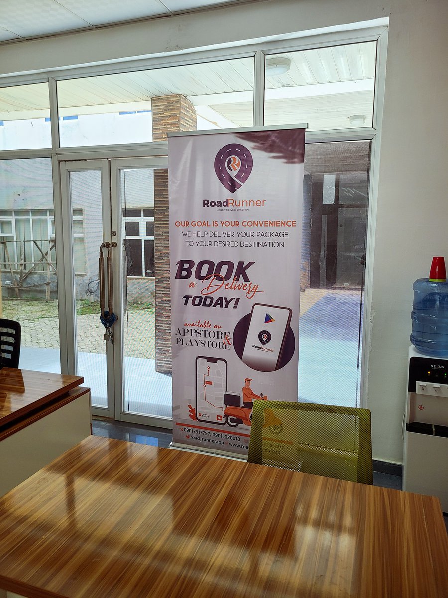 Road_Runnerapp's tweet photo. Welcome to the RoadRunner HQ.
You can locate us at: 2XL Mall, Road 11, Gwarimpa 3rd Avenue, Beside Zenith Bank, Abuja.
#delivery #logistics #business #businessinabuja #september #mondaymotivation #vendor #nigeria #monday #dispatchrider #abuja #roadrunnerapp https://t.co/4SQcDn31rP