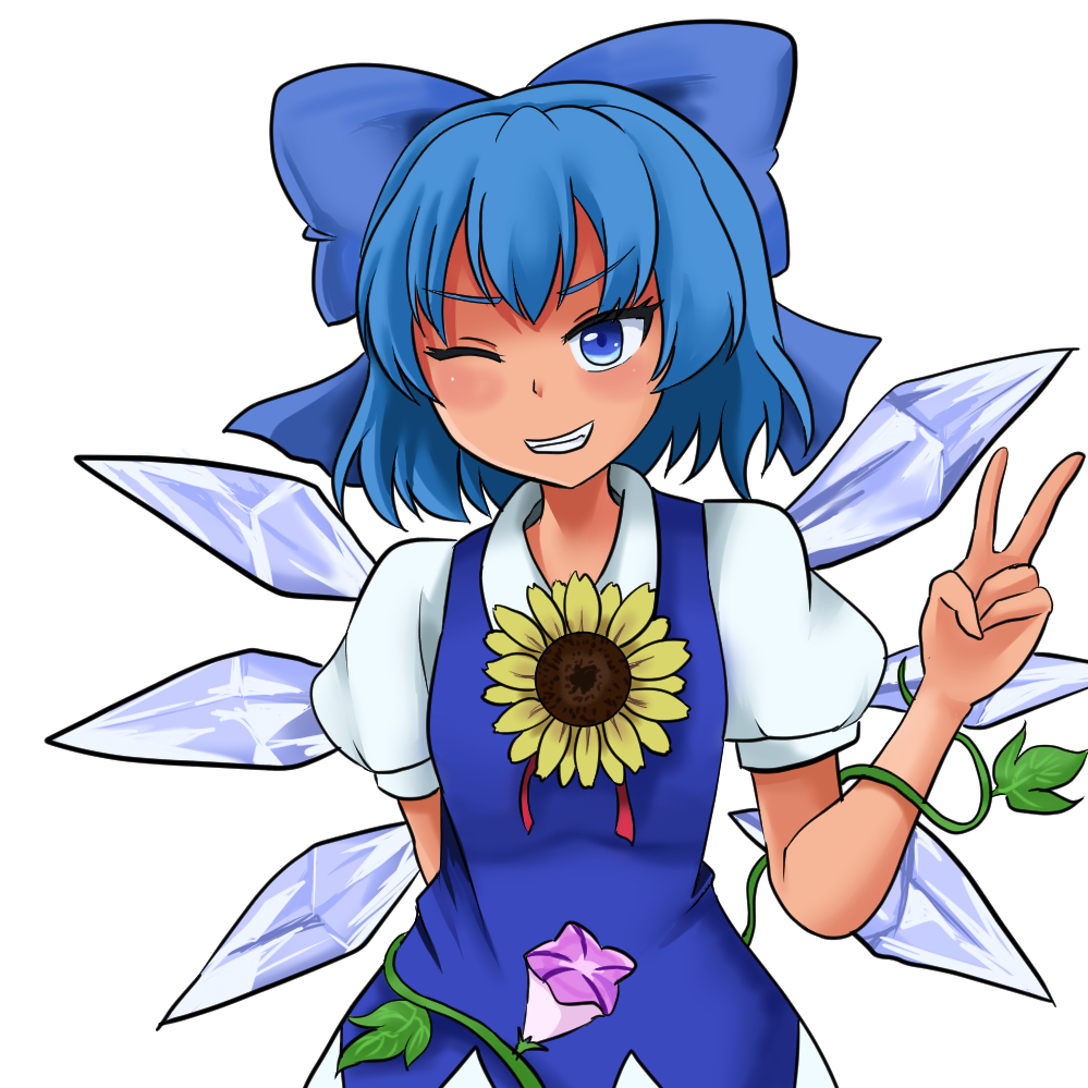 日焼けしたチルノ 