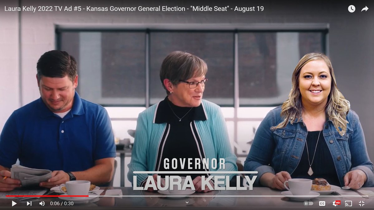 nobullzonebilly's tweet photo. YOU MY GIRL BLEW:

All of those across the aisle endorsements are just flowing in for Gov. Kelly (D-New Yarwk) - Seen here in the most recent TV ad, is Republican State Rep Tory Marie Cougar Melloncamp Arnberger Blew in support of Gov. Kelly's reelection campaign. 

#ksleg https://t.co/yLA4j6JnLm