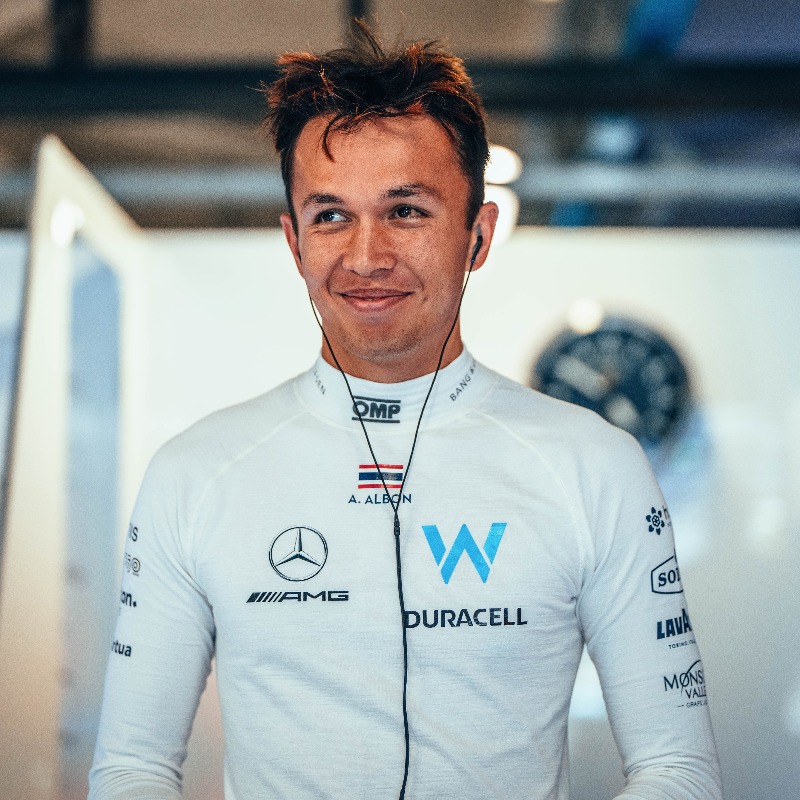 WilliamsRacing's tweet photo. An update on Alex Albon.

#WeAreWilliams