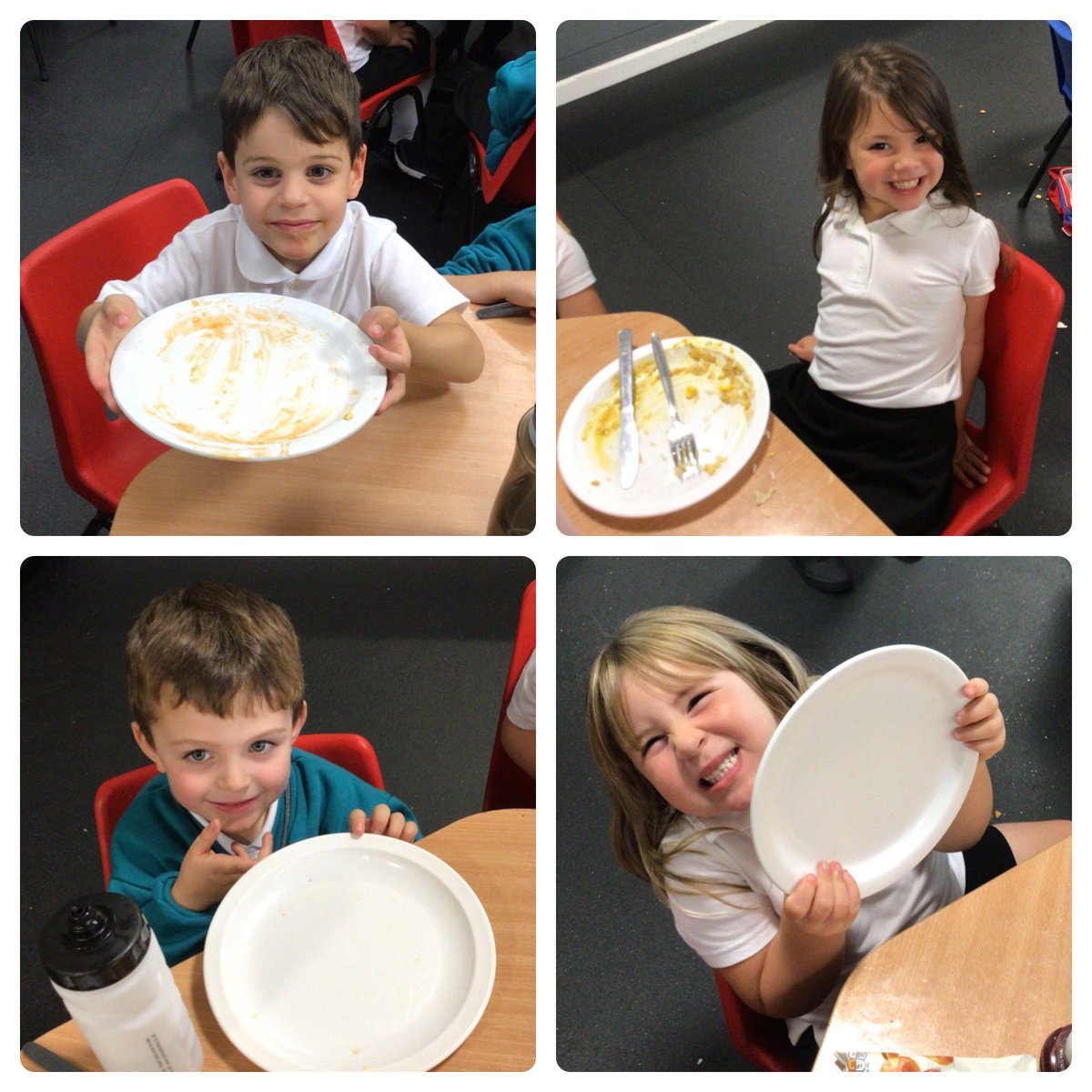 YR Clean plate selfies! 🍽 📸 😄@cateredplymouth 

Did you eat all of your veggies today? 🌽

@Mayflower_MCA #MCAearlyyears