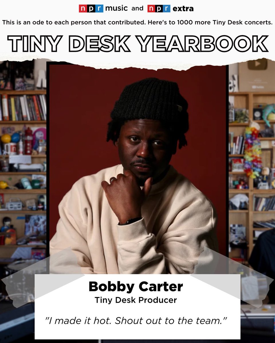 Today <a href="/nprmusic/">NPR Music</a> publishes the 1000th Tiny Desk! 

Cheers to all of those who have contributed to this joy spread across the world!

Here’s to 1000 more 💯