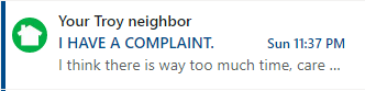 This is on the nose even for Nextdoor