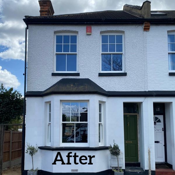 _RoseCollection's tweet photo. How great is this transformation from casements to new #RoseCollection Ultimate Rose sash windows 😍 #traditionRedefined https://t.co/wDEHK345YU