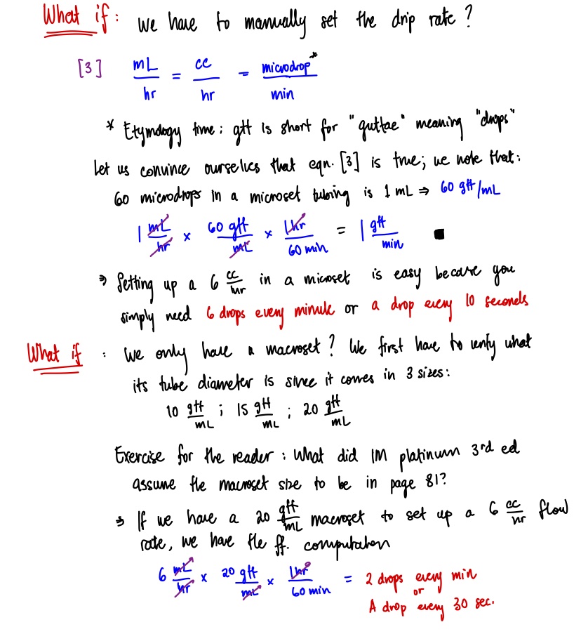 chanjonachan's tweet photo. Not boards relevant, but could potentially help Clerks/Interns as well as Student Nurses currently rotating in the hospital.

During my IM rotation, I was confused with all the conversions so I did dimensional analysis with some worked examples to make sense of the units. https://t.co/b0gEWlhSn4