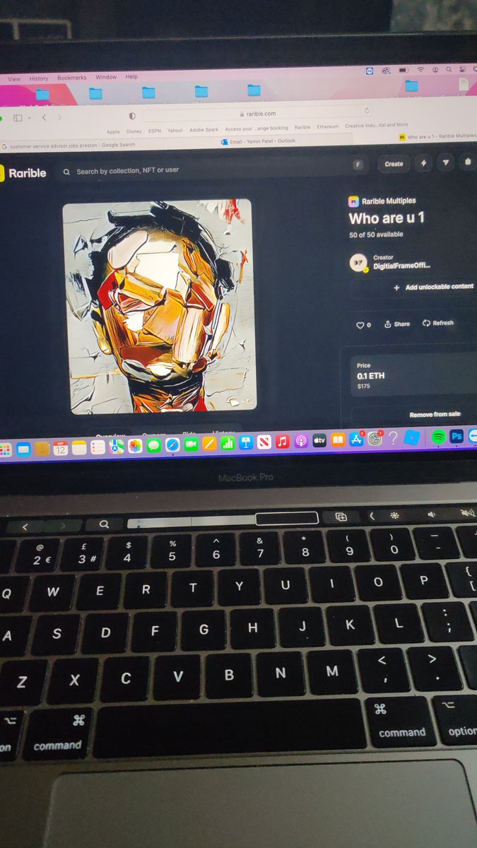 DigitalframeOF's tweet image. New figure work now available as a NFT go check out now get bidding &amp;amp; buying
#NFTs #figure #artwork #share #retweet