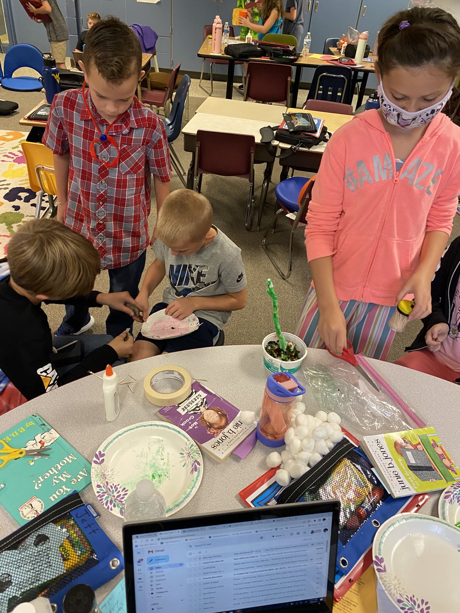 CH_Elementary's tweet photo. Learners in the ILX Program have written their first Pen Pal letters to residents of St. Benedict Manor.  They were also busy creating their own carnivorous plants.  
#SOARtoNewHeights https://t.co/THr3plNYTQ