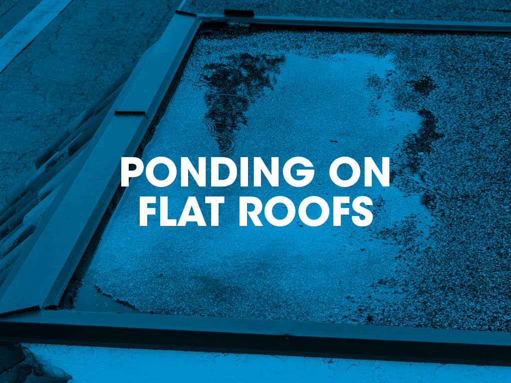 Flat roofs are often subjected to temporary standing water, or ponding, especially during or following a heavy downpour of rain. This article addresses ponding, and how to address ponding on a flat roof: bit.ly/3Qxdpx8