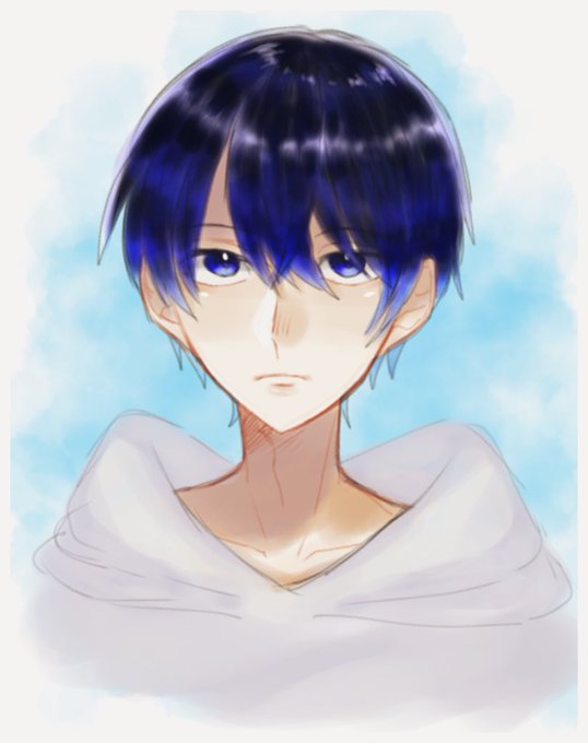 青髪男子のtwitterイラスト検索結果