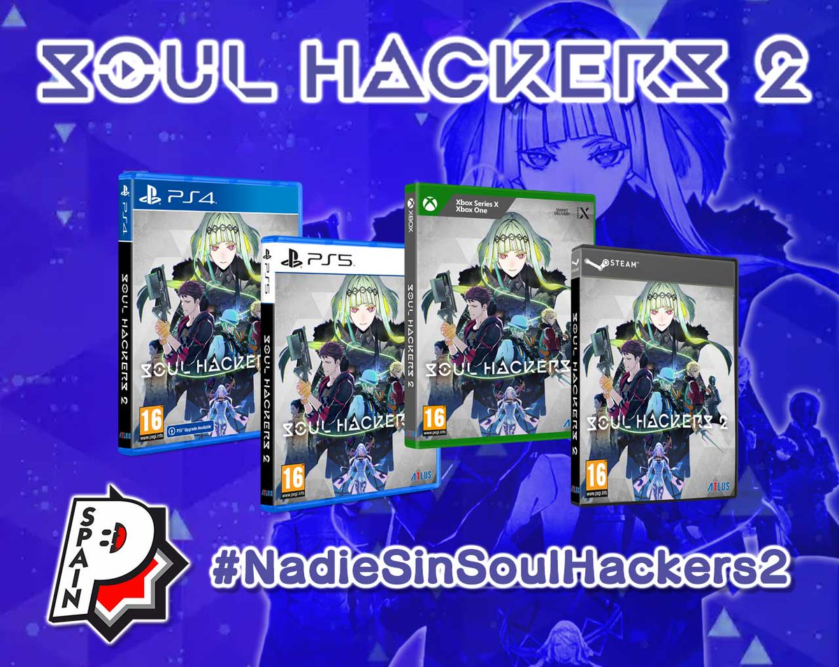 PersonaSpain's tweet photo. 🎉SORTEO SOUL HACKERS 2🎉
¡No paramos! ¡Sorteamos una clave digital de Soul Hackers 2 para la plataforma de tu elección!

Para participar:
✅Síguenos
✅RT
✅Responde con #NadieSinSoulHackers2 indicando la plataforma para la que quieres el juego

Fin el 16/09, ¡Mucha suerte! ✨ https://t.co/kO6NGNehQb