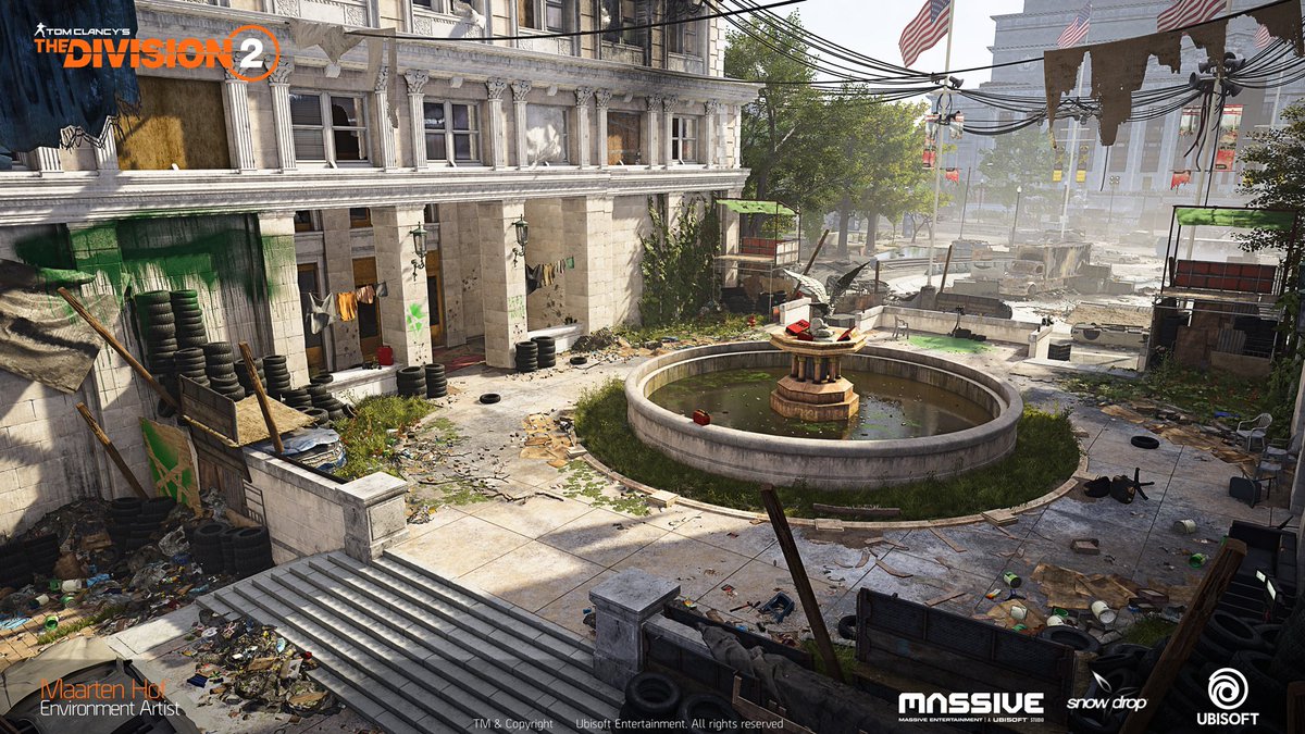 UbiMassive's tweet image. 1/6 🧵 Let&apos;s talk level design, gameplay and world building in @TheDivisionGame with @maartenjhof, Senior Level Artist at Massive:

“When creating believable worlds, we need to keep gameplay in mind. We make gameplay blend into the world, guide the players and signposting.”