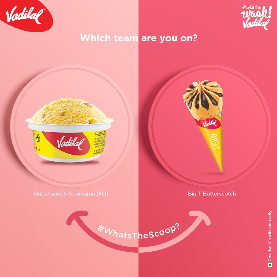 icecreamvadilal's tweet photo. Time for another consensus! Are you on #TeamCups or #TeamCones? 🍦
Order now: https://t.co/r5t8WDdDVl
#HarDilBoleWaahVadilal
#WhatsTheScoop https://t.co/IQKQgvGqKB