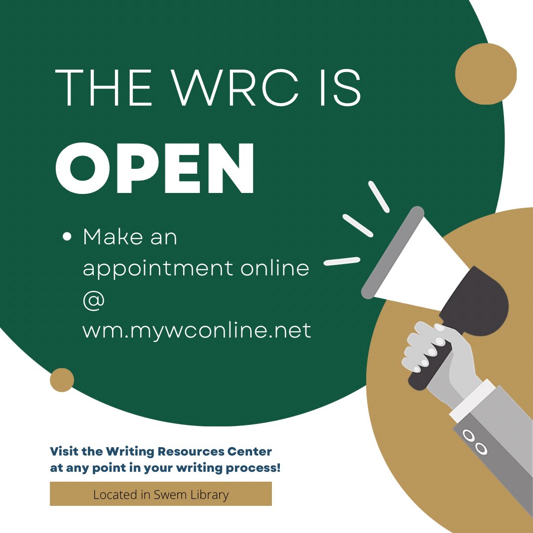 W&M Writing and Communication Center tweet media