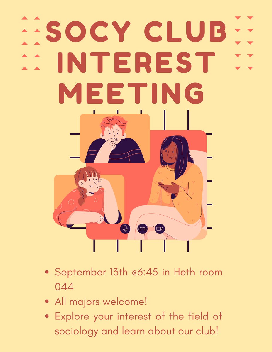 RadfordSoc's tweet photo. Calling all sociologists and the sociological-minded--all majors/minors are welcome.  The Sociology Club holds its fall interest meeting tomorrow, Tuesday Sept. 13.  6:45 pm in Heth 044.  See flyer. https://t.co/DoBAcEdaeL