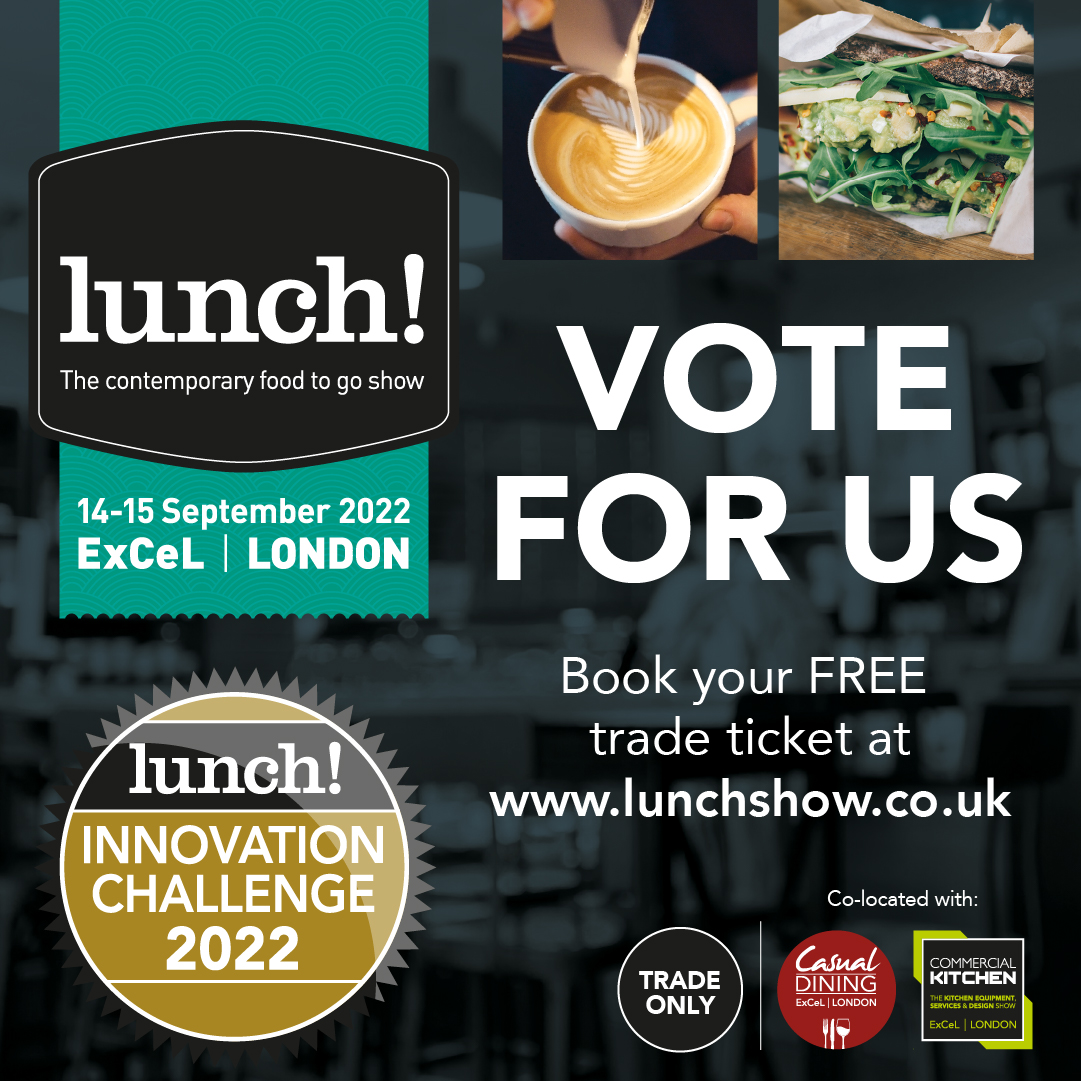 Come to stand L1047 at Lunch! on Wednesday and have a scoop of our zesty Chocolate Orange Twist... and give us a vote for the Innovation Challenge!