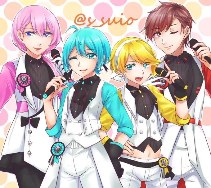 せっかくなのでついでに過去絵の性転換集合系 #VOCALOID亜種 