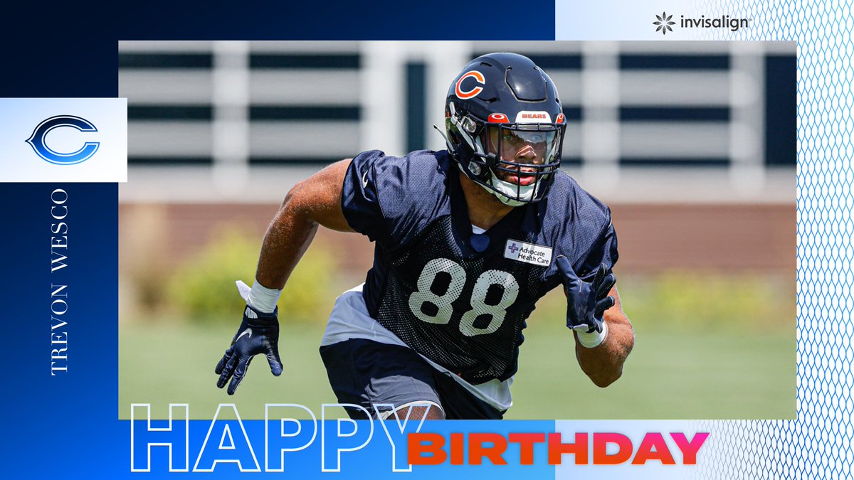 ChicagoBears's tweet photo. 2x the birthdays this #VictoryMonday

 HBD, Trevon! 🎉 https://t.co/c4pDJNVpFN
