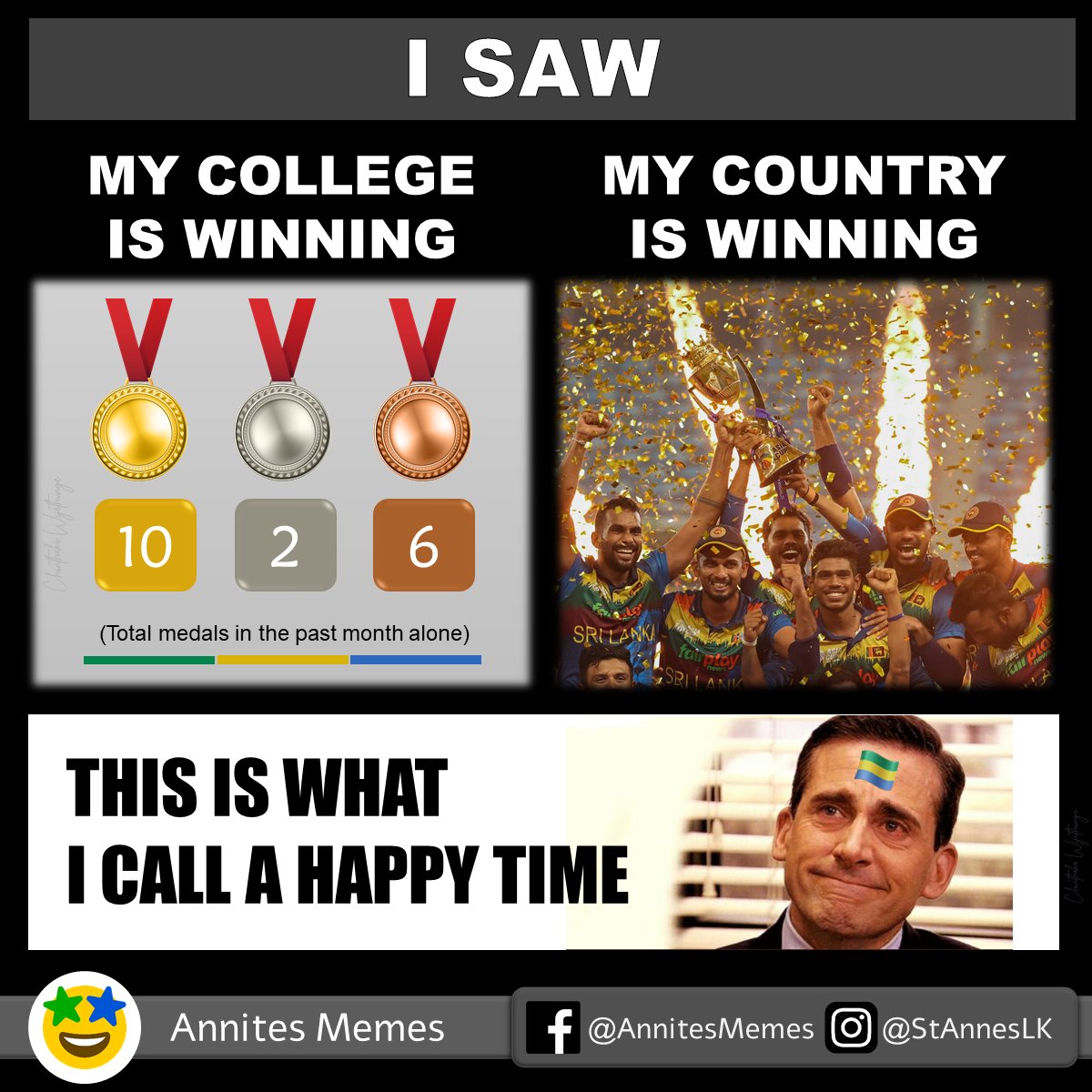 StAnnesLK's tweet photo. If you are an Annite, there is so much to celebrate right now.
#AnnitesMemes #StAnnesLK #Annites #LK #AsiaCup https://t.co/T2gKo4sKAN