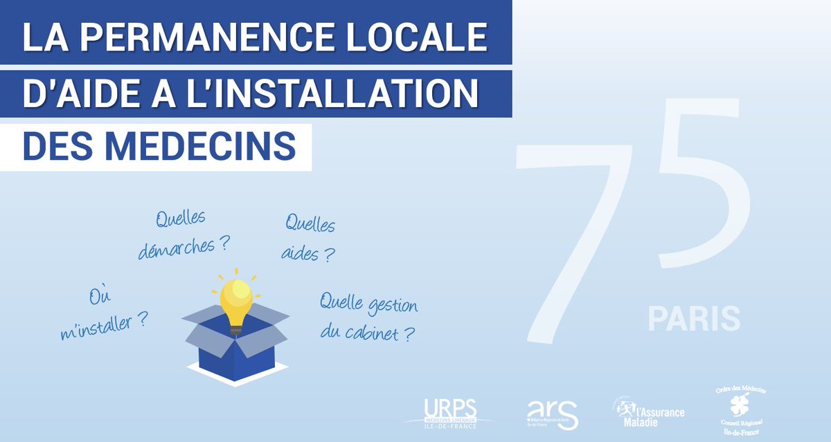 Soigner en IdF (@soigner_en_idf) on Twitter photo 7⃣5⃣ #Paris : Participez aux prochaines Permanences locales d'aide à l'#installation mercredi 26 octobre avec <a href="/urps_med_idf/">URPS Médecins Ile-de-France</a> <a href="/ARS_IDF/">ARS Île-de-France</a> <a href="/CpamParis/">Cpam de Paris</a> <a href="/ORDREMEDECINSPA/">ORDRE MEDECINS PARIS</a> #PermanenceInstallationIDF
Infos & inscription👉buff.ly/2FhiRjo 7⃣5⃣ #Paris : Participez aux prochaines Permanences locales d'aide à l'#installation mercredi 26 octobre avec <a href="/urps_med_idf/">URPS Médecins Ile-de-France</a> <a href="/ARS_IDF/">ARS Île-de-France</a> <a href="/CpamParis/">Cpam de Paris</a> <a href="/ORDREMEDECINSPA/">ORDRE MEDECINS PARIS</a> #PermanenceInstallationIDF
Infos & inscription👉buff.ly/2FhiRjo