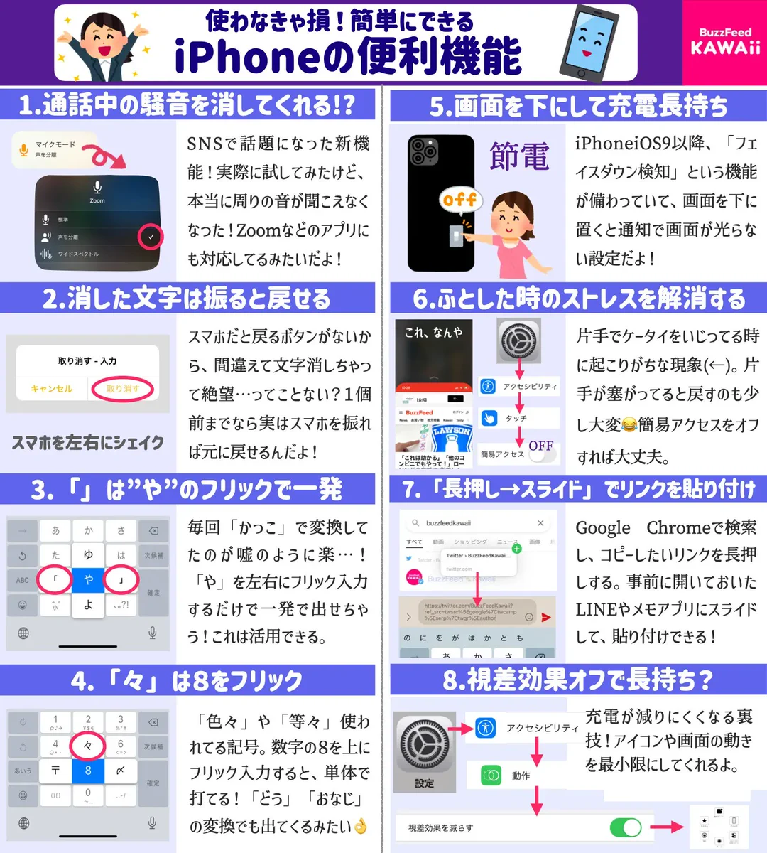 使わないと損？！iPhoneユーザーさん必見、覚えておきたいiPhoneの便利機能のまとめ！