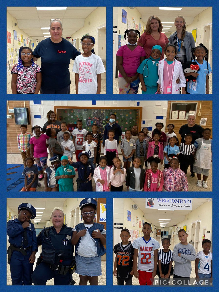 McCormickES's tweet photo. McCormick Spirit Week always brings joy to our building! ‘Dress for Success’ brought out our future teachers, doctors, veterinarians, police officers, business leaders, chefs, sports stars and many more! @BaltCoPS @BCPS_Sup @BCPS_AVID #Dressforsuccess #spiritweek https://t.co/YSCq8tGCOU