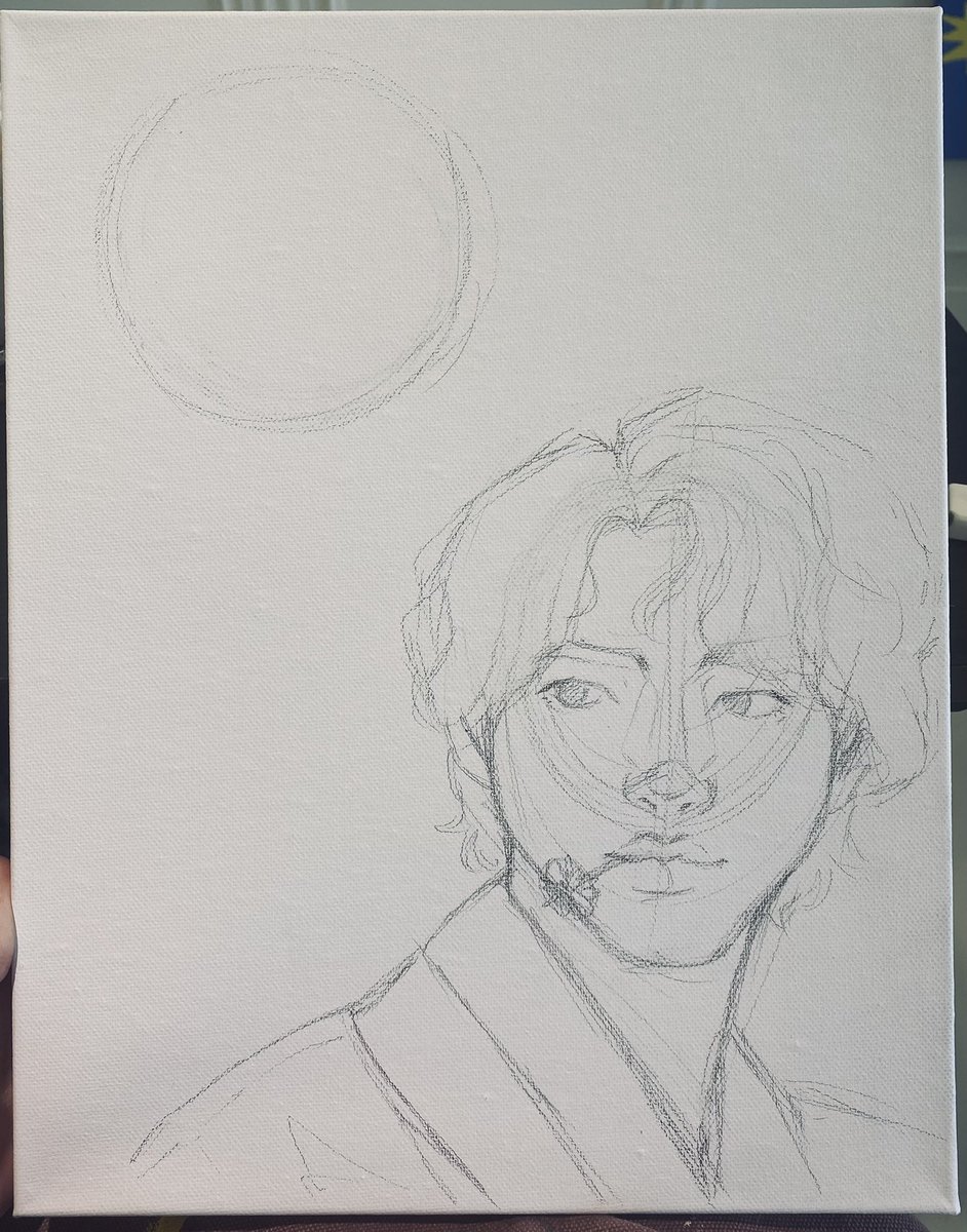 hazehops's tweet photo. If anyone wants to cheer my weverse post of my art that I recently did at a paint cafe that would be very cool 🥹🫶 the post ~should~ be under the hashtag #\haze_art !! 

(plz why do I always love the sketch more 🥲) https://t.co/v8zythj9y2